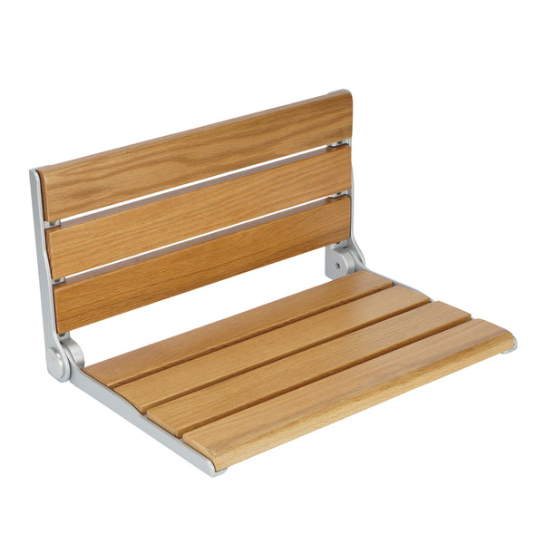 Foldable Wall-Mount Shower Seat Fold Down Shower Bench Chair for Elderly 440lbs