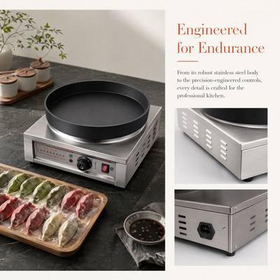 Dumpling Frying Pan Shengjian Bao Frying Automatic Electric Pot PasteMachine