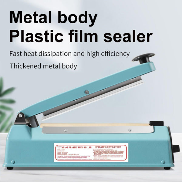 200/300/400mm Impulse Heat Sealer Plastic Bag Sealing Machine Metal Bag Sealer