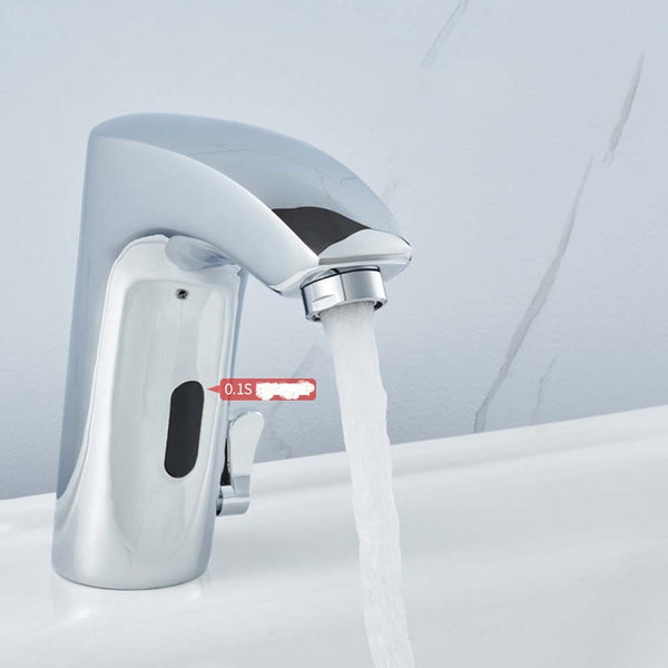 Bathroom Sink Automatic Sensor Control Tap Hands Free Public Water Mixer Faucet