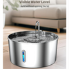 Dog Water Fountain Stainless Steel 7L/236oz Automatic Drinking Dispenser Bowl