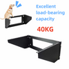 19'' Vertical Wall Mount Steel Under-desk Server Rack Bracket Office Home