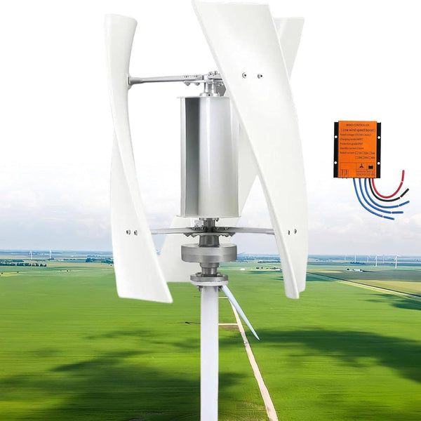 3KW 24V Vertical Axis Wind Turbine Generator Wind Turbine Intelligent Controller