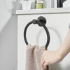 10 pcs Bathroom Round Towel Ring Towel Rack Hand Towel Holder for Wall Mounted