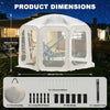 Clear Pop Up Bubble Tent Waterproof PVC Instant Setup Camping Shelter Outdoor
