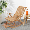 Leisure Rocking Chair Backrest Folding Bed Elderly Relax Armchair Foot Massage