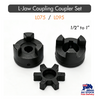 L075/L095 1/2" to 1" Flexible L-Jaw Coupling Coupler Set HT250 Cast Iron