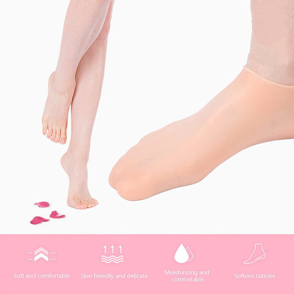 1 Pair Foot Care Socks Spa Silicone Moisturizing Gel Anti Cracking Anti Skid AU