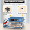 128 Eggs Digital Egg Incubator Dual Electrical Design Automatic Turning Eggs AU