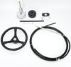14FT Boat Steering Kit 3/4" Standard Tapered Shaft for Yachts Fishing Boats