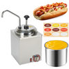 2.5L Electric Sauce Warmer Dispenser Hot Fudge Nacho Cheese Ketchup Warmer AU