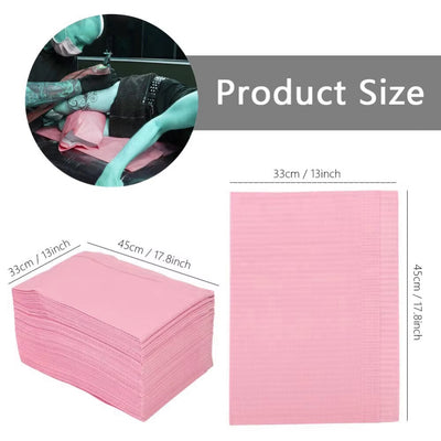500x Dental Medical Bibs Manicure Tattoo Feeding Clean Disposable Waterproof Pad