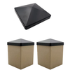 12Pcs Fence Post Cap Deck Post Cover Waterproof Heat Resistanc Deck Post Caps
