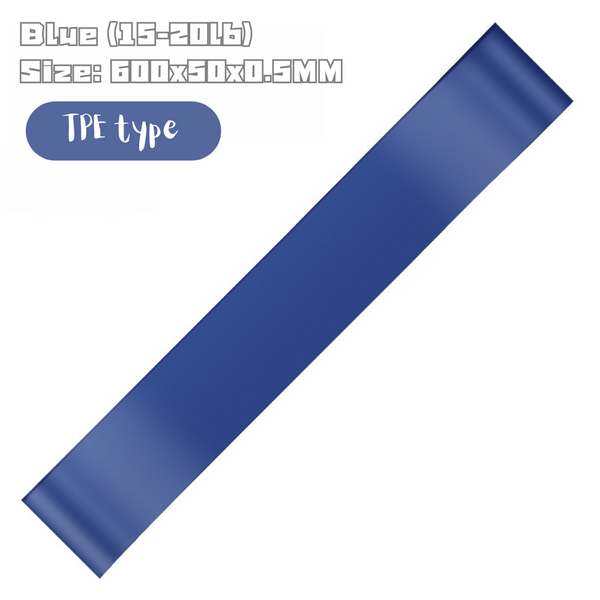 5PCS Loop Resistance Bands Yoga Stretch Strap Power Strength Exercise Set 60x5cm