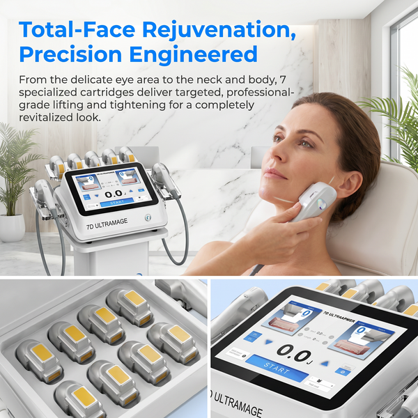 7D Hifu Facial Skin Firming Wrinkle Anti Aging Machine Body Weight Fat Burner