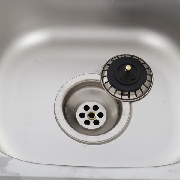 Free Standing Stainless Steel Vegetables Wash Basin Kitchen Sink with Bracket AU