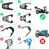 Motorcycle Tour Tail Box Scooter Trunk Luggage Lockable Waterproof w/ Mountings