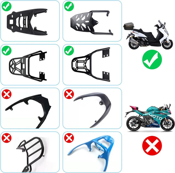 Motorcycle Tour Tail Box Scooter Trunk Luggage Lockable Waterproof w/ Mountings