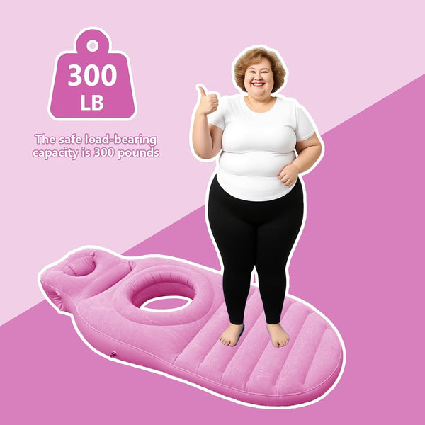 Pregnancy Mattress Inflatable Pillow Full Body Maternity Airbed with Hole Gifts