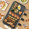 Electric BBQ Grill 2 Tier Smokeless Barbecue Pan Stove with Grill Plate & Trays