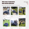 RC Petrol Lawn Mower with Snow Blade Tracked Mower & Snow Shovel 224cc 9HP AU