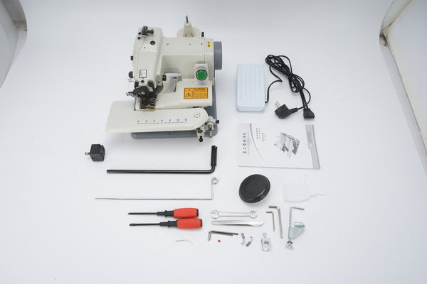 Blindstitch Sewing Machine 1200RPM Seamless Hemmer Adjustable Needle Pitch 3-8mm