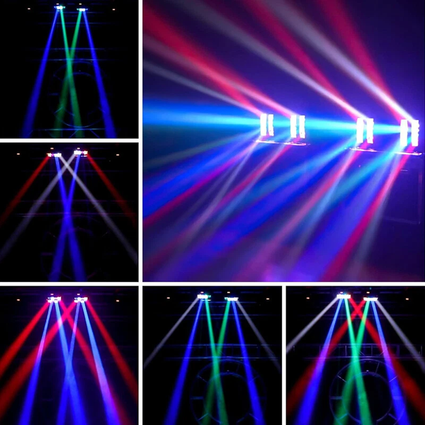 8LED Disco Stage Light DJ Light LED Spider Laser RGBW Moving Head Beam DMX Party