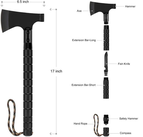 Camping Axe Folding Survival Hatchet Axe Tactical Camp Axe For Outdoor Adventure