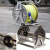 Large Stainless Steel Garden Hose Reel Cart Portable Pipe Holder Heavy Duty