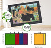 1500Pcs  Portable Felt Puzzle Table Board with 6 Colorful Drawers Adjustable AU