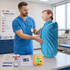 CPR Manikin Training Kit Teaching Model Adult First Aid Learning with Mini AED