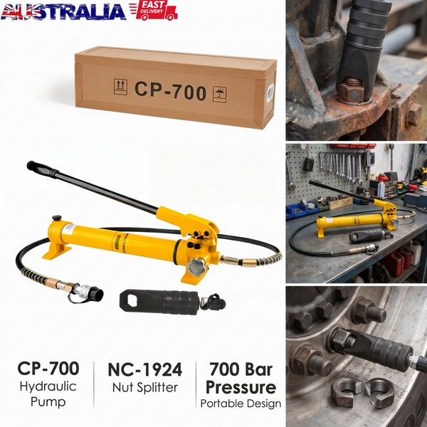 CP-700 Manual Hydraulic Pump Portable Hand Pump with Nut Splitter Cutter NC-1924