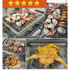 Portable 360°Rotating Charcoal Grill with Flipping Basket Folding Barbecue Grill