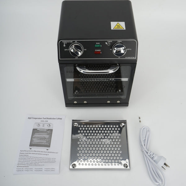 8L Hot Towel Sterilizer Warmer Cabinet Heat Disinfection Beauty Spa Salon Black