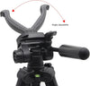 Rifle Gun Shooting Stick Tripod Rifle & Camera Steady Shot Hunting 1.5m Extend