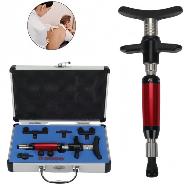 Chiropractic Adjusting Tool Spine Activator Massager 6 Levels 4 Heads AU STOCK