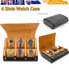 6 Slots Watch Case - Luxury Watch Roll 6 Slots Travel Box Recycled Leather Case