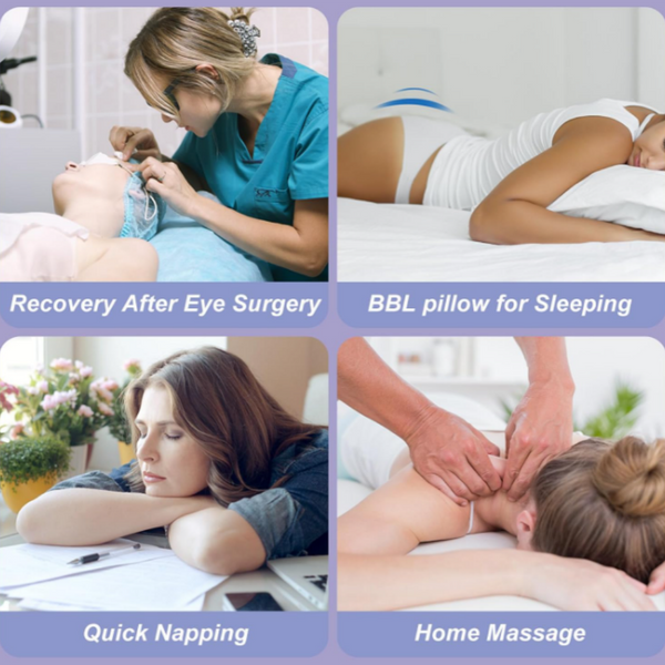 Face Down Pillow After BBL or Eye Surgery Small Face Fit Stomach Sleeping Pillow