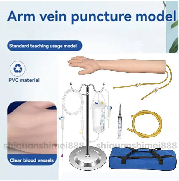 Intravenous Practice Arm Kit High Simulation Blood Drawing Practice Model Kit