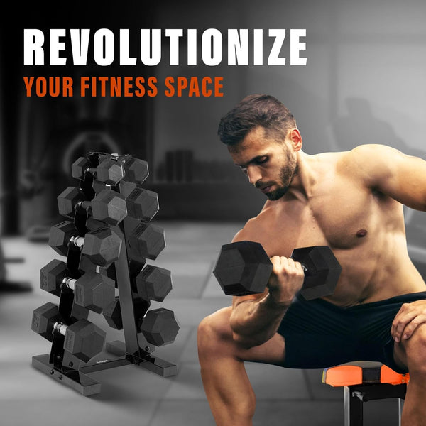 Dumbbell Rack Stand Only Weight Rack for Dumbbells Compact A-Frame Home Gym Use