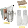 12pcs Beekeeping Equipment Beekeeper Suit Protective Tools with Gloves Beekeeper