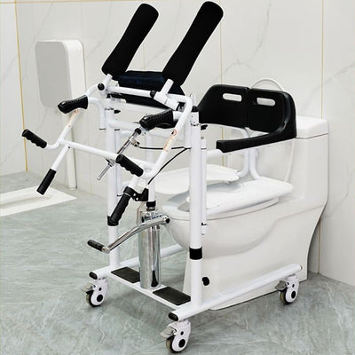 Lift Transfer Chair Patient Wheelchair+Assist Rise Lifter Hydraulic Lift Chair