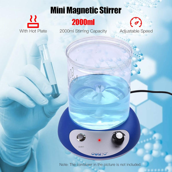 Magnetic Stirrer Stainless Steel Magnetic Mixer Heating Stirring Machine AU