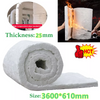 Ceramic Fiber Blanket High Temperature Thermal Fireproof Insulation mat 0.6x3.6M