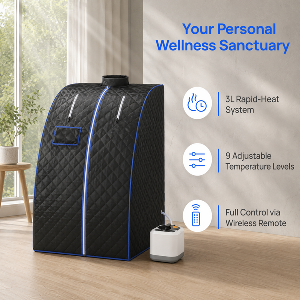 Portable Steam Sauna Tent Therapeutic Home Spa Full Body Kit With 3L Steam Pot