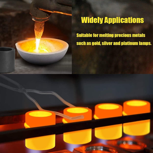Torch Melting Casting Kit Clay Graphite Crucible Set  5in1 Graphite Cast Mould