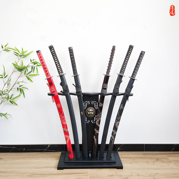 6/8/16 Layer Samurai Sword Stand Sword Stand Storage Rack Weapon Dispaly Holder