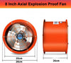 Explosion Proof Axial Flow Fan Silent Exhaust Fan Suction Blower Ventilation AU