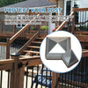 10pcs Post Caps Fence Post Cap Cover for Deck Railing, Outdoor Fence,Post AU