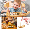Serving Sushi Boat Tray Platter 50CM Wooden Bamboo Nautical Decor Food Display